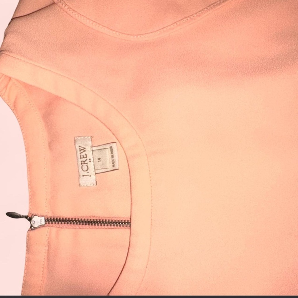 J. Crew Coral-Peach Sleeveless Shell